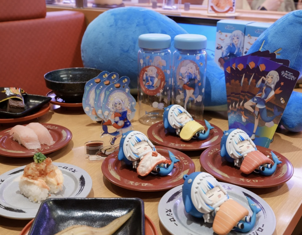 壽司郎 × Gawr Gura聯名活動示意圖